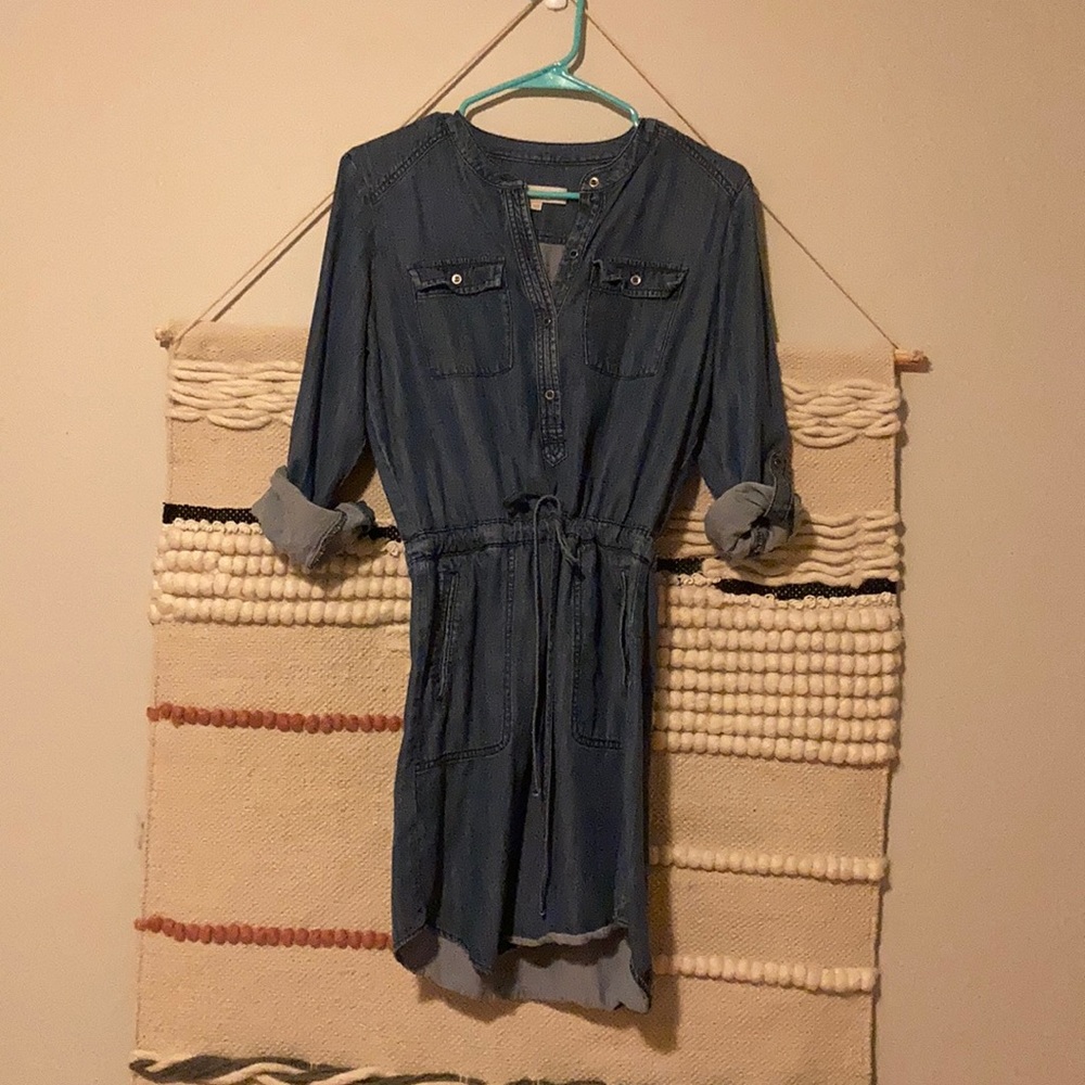 Loft denim dress (x small)